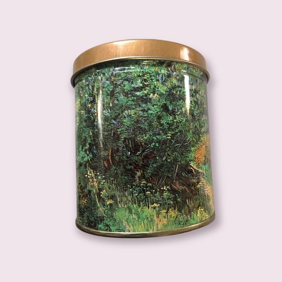 Vincent Van Gogh Print on Little Round Storage Tin; Collectible Container 4” - Picture 4 of 9